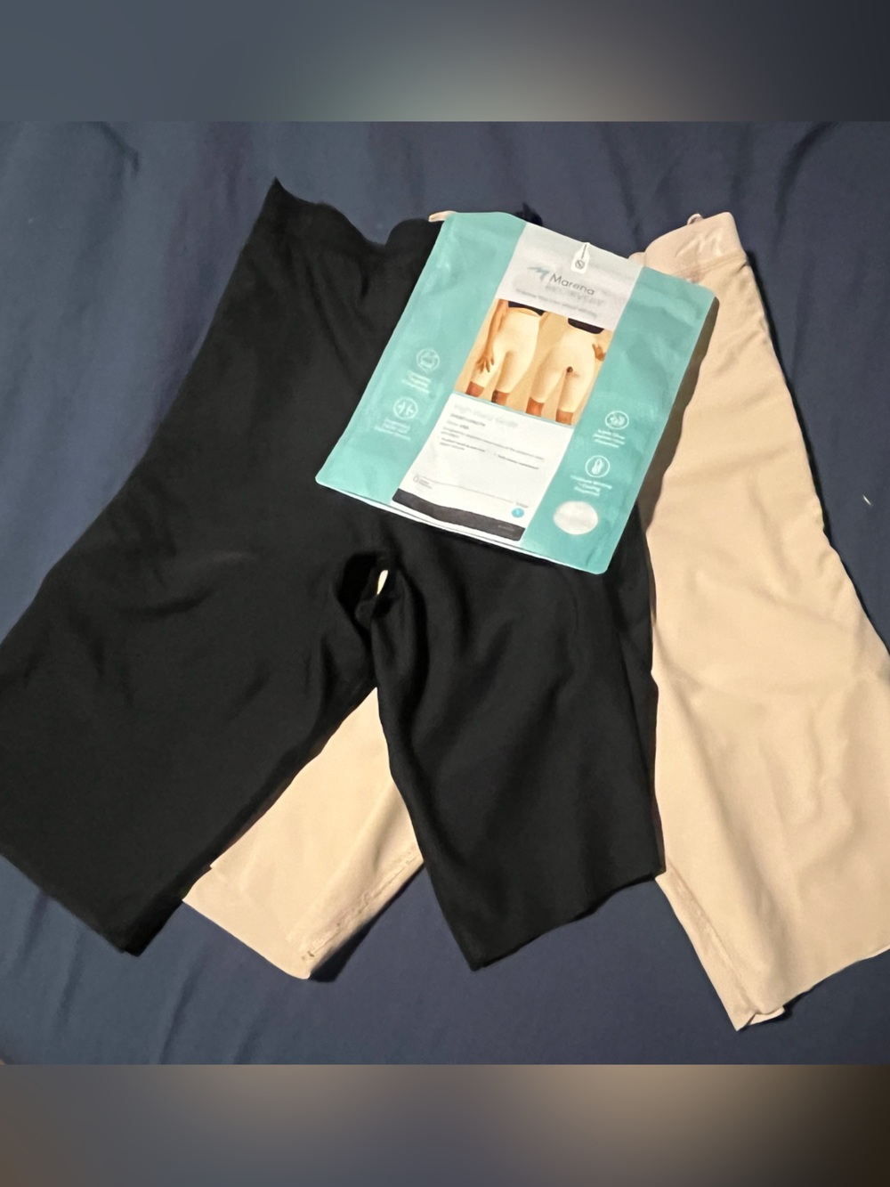 Marena Recovery High-Waist Girdle - Short - Style LGS in XL in Black and Nude